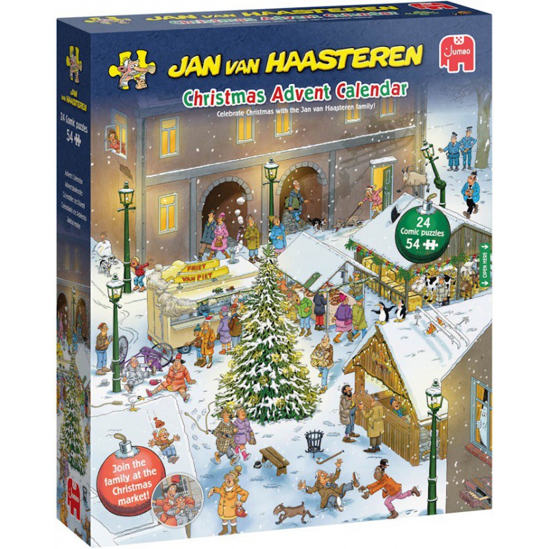 Jan van Haasteren, Advent kalender 2026, 24 x 54 stukjes, Jumbo