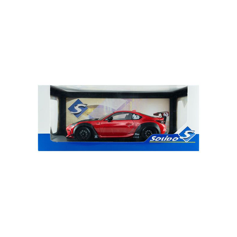 Toyota GR86 Liberty Walk body kit '24, rood - 1:18 - Solido