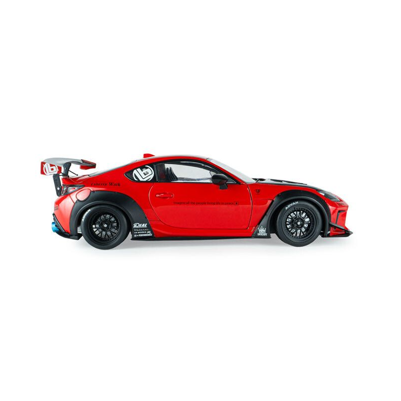 Toyota GR86 Liberty Walk body kit '24, rood - 1:18 - Solido