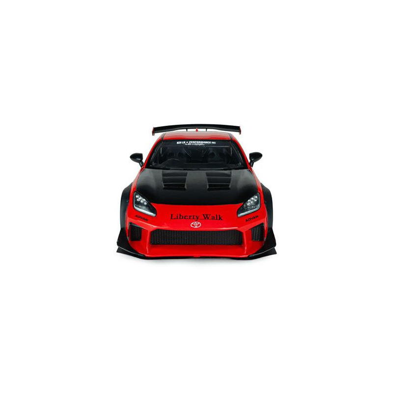 Toyota GR86 Liberty Walk body kit '24, rood - 1:18 - Solido