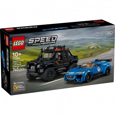 LEGO Speed Champions - 77264 Jaguar Project 7 en Land Rover Defender