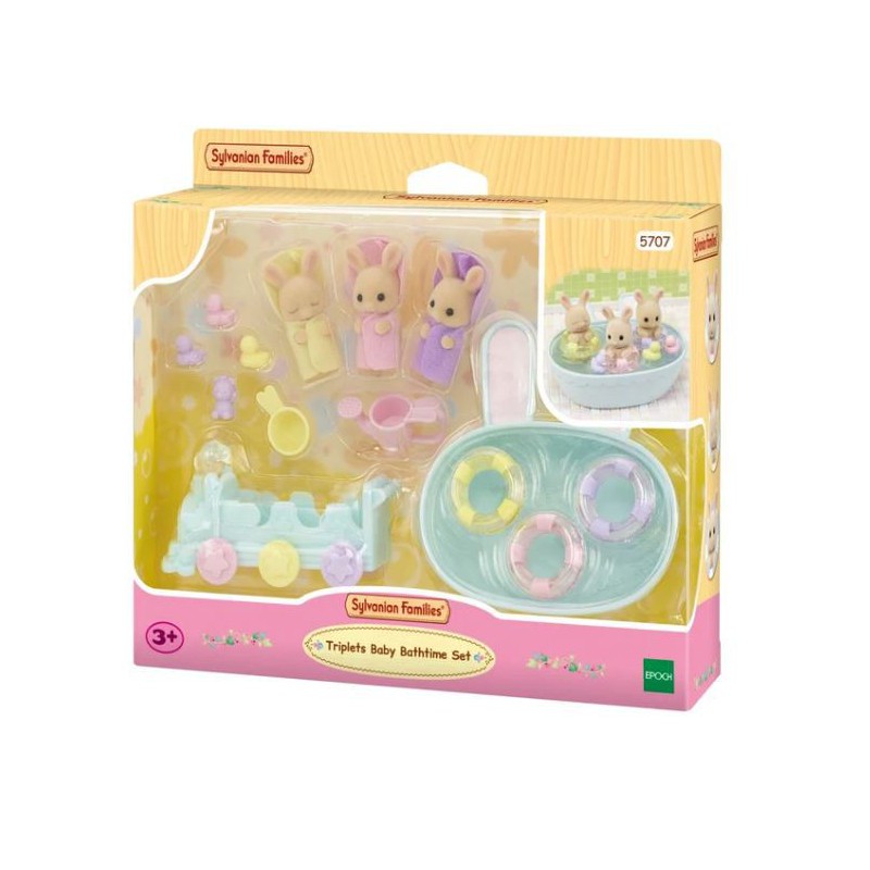 Sylvanian Families - Drieling Baby Badspeelset, 5707