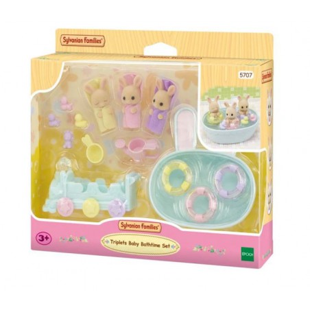 Sylvanian Families - Drieling Baby Badspeelset, 5707
