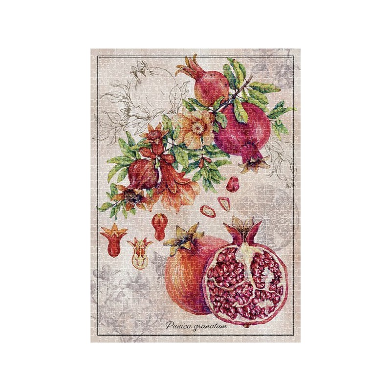 Puzzle Botanic Pomegranate 1000 stukjes Interdruk