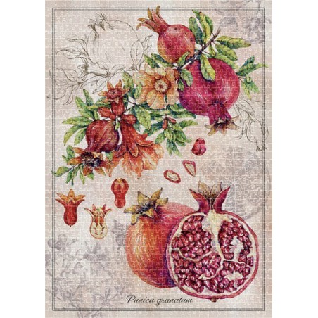 Puzzle Botanic Pomegranate 1000 stukjes Interdruk