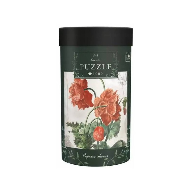 Puzzle Botanic Poppy, 1000 stukjes Interdruk