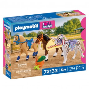 Playmobil I Love Horses - Drie verzamelpaarden, 72133