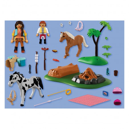Playmobil I Love Horses - Paardrijtocht met kampvuur, 72132