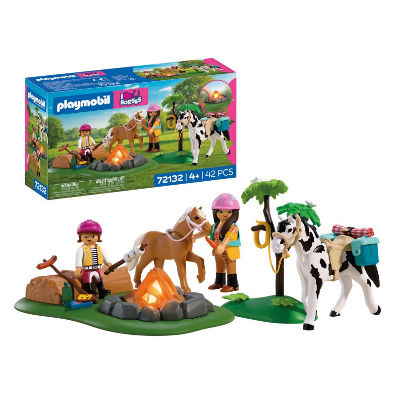 Playmobil I Love Horses - Paardrijtocht met kampvuur, 72132