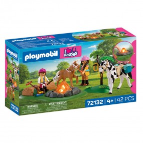 Playmobil I Love Horses - Paardrijtocht met kampvuur, 72132