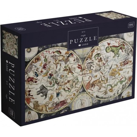 Puzzle Map No. 1, 1000 stukjes Interdruk
