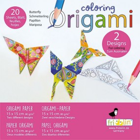 Fridolin Coloring Origami Vlinders 15*15