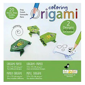 Fridolin Coloring Origami Kikker 15*15