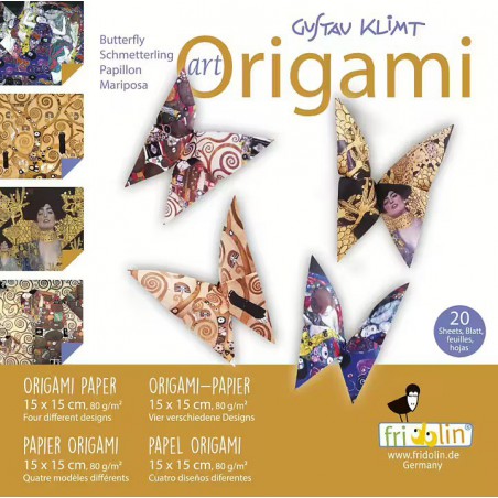 Fridolin Art Origami Vlinder Gustave Klimt