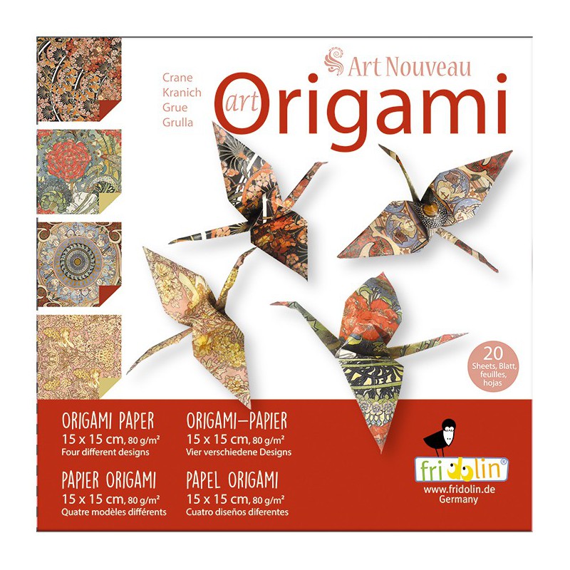 Fridolin Art Origami Kraanvogel Art Nouveau