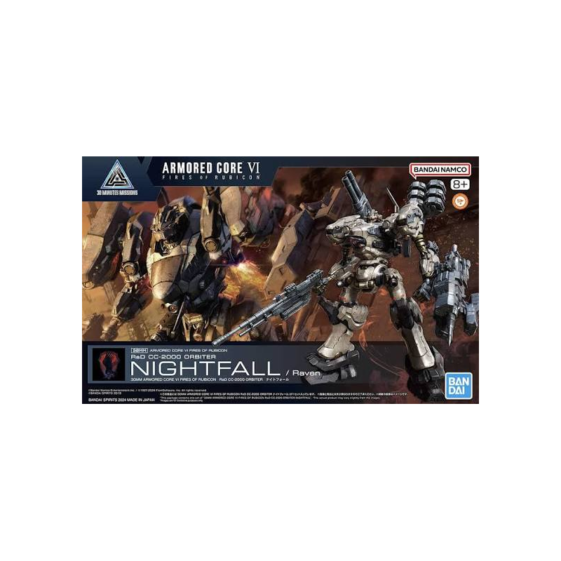 Gundam: 30MM Nightfall Raven Armored Core Fires Of Rubicon Gundam,  Bandai