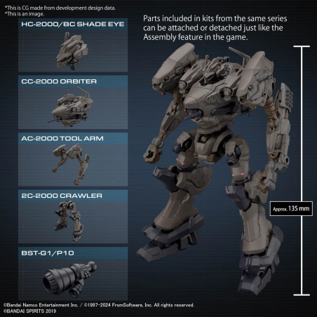 Gundam: 30MM Nightfall Raven Armored Core Fires Of Rubicon Gundam,  Bandai