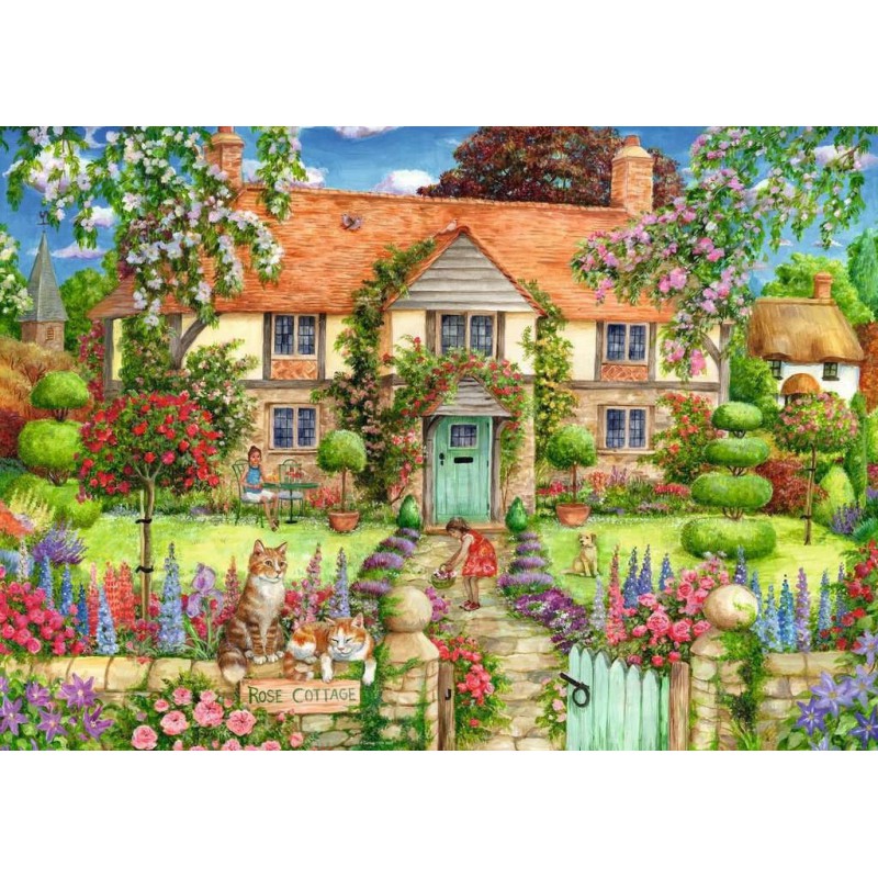 1000stukjes puzzel Ravensburger Rose Cottage
