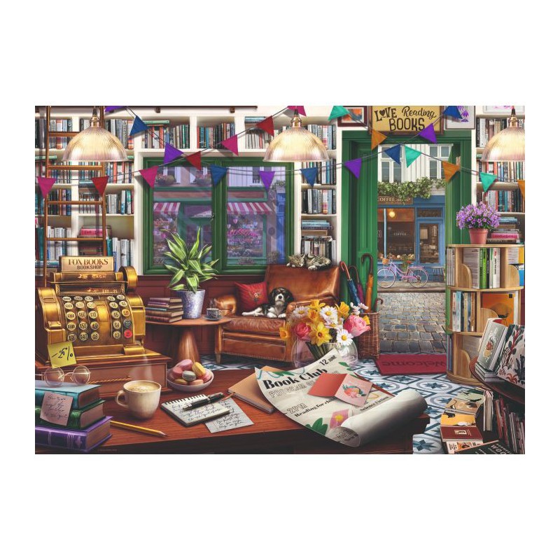 1000 stukjes puzzel Ravensburger Book lovers shop
