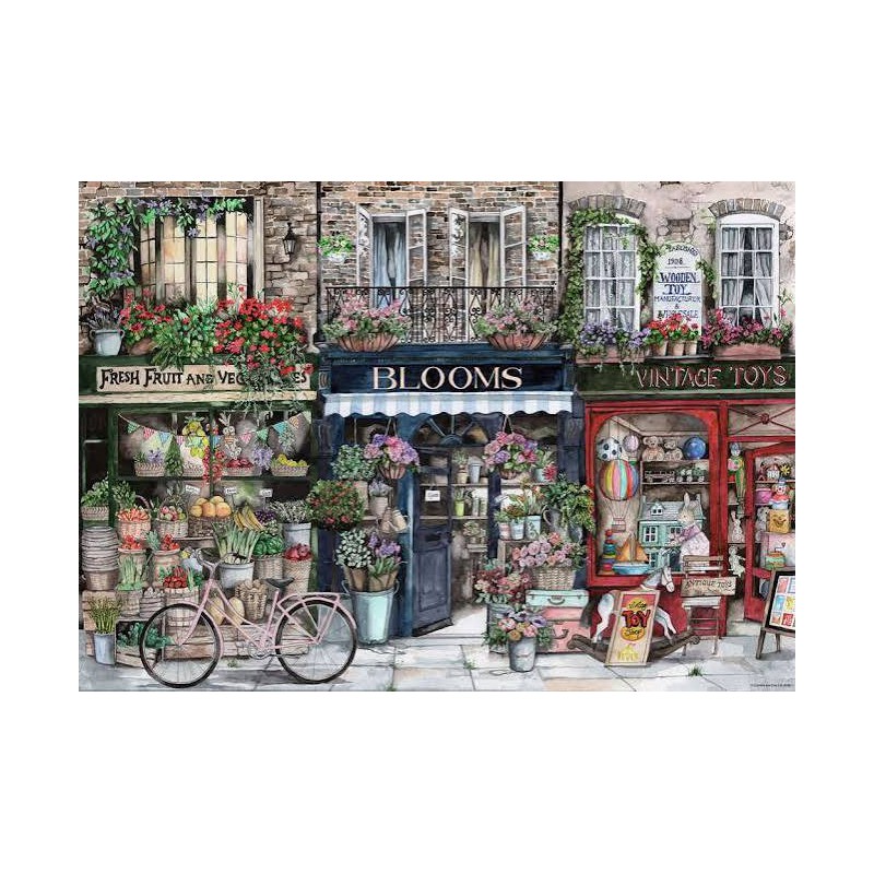 1000 stukjes puzzel Ravensburger Busy high street no.1