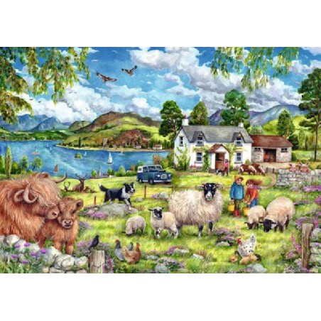 1000 stukjes puzzel Ravensburger Country farm