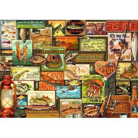 1000 stukjes puzzel Ravensburger Gone fishing