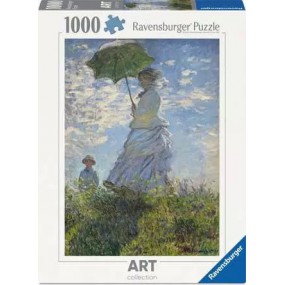 Woman with a parasol turned toward the left - Claude Monet, 1000 stukjes Ravensburger