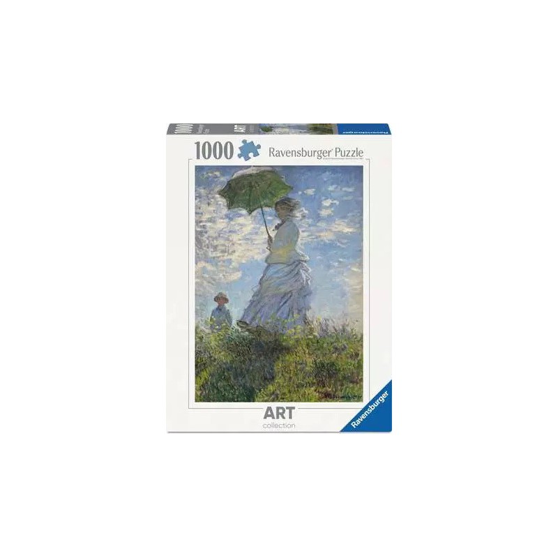 Woman with a parasol turned toward the left - Claude Monet, 1000 stukjes Ravensburger