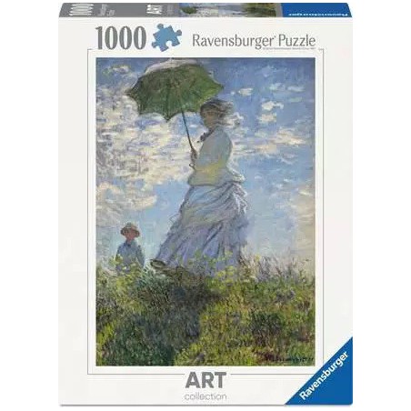 Woman with a parasol turned toward the left - Claude Monet, 1000 stukjes Ravensburger