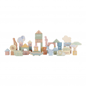 Houten bouwblokken - Safari Friends - Little Dutch