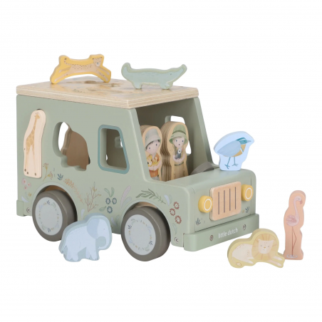 Vormenstoof Safari auto  - Safari Friends - Little Dutch