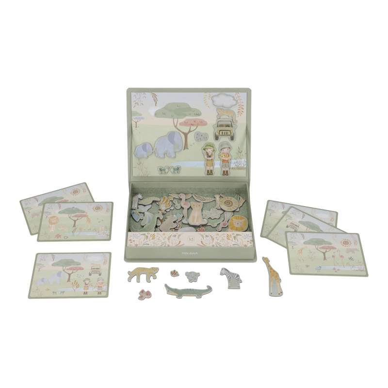 Magnetisch speelbord - Safari Friends - Little Dutch