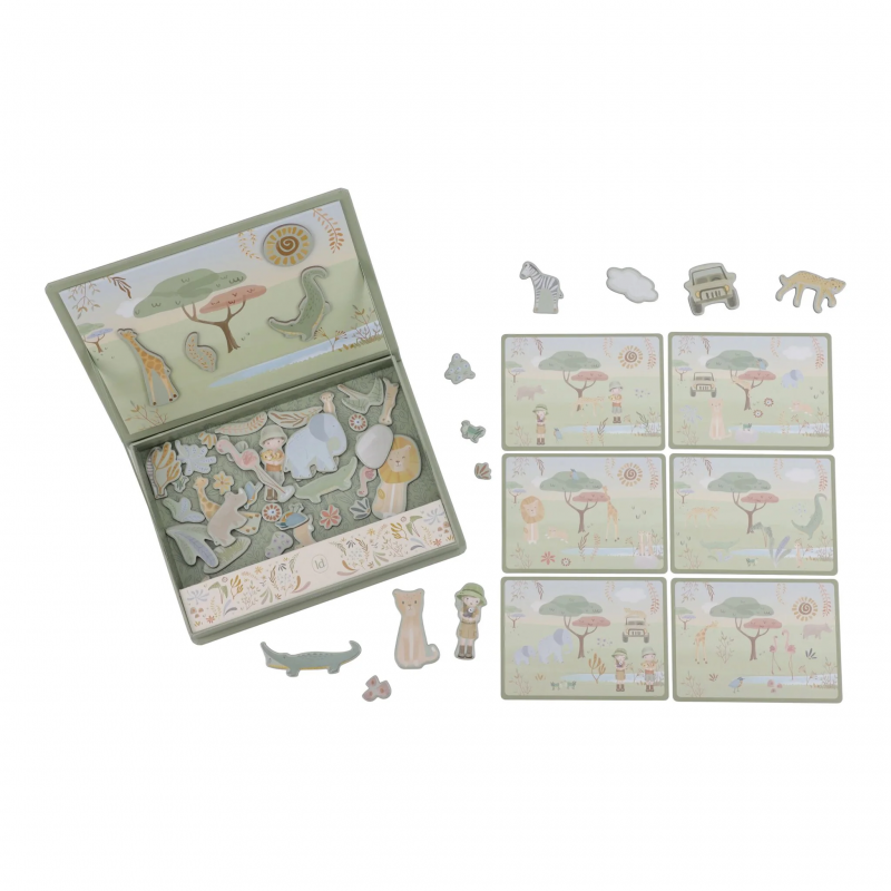 Magnetisch speelbord - Safari Friends - Little Dutch