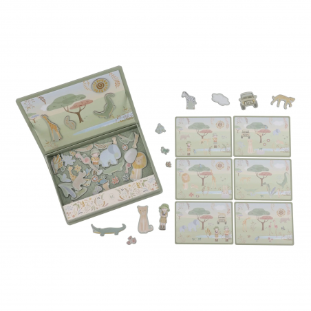 Magnetisch speelbord - Safari Friends - Little Dutch