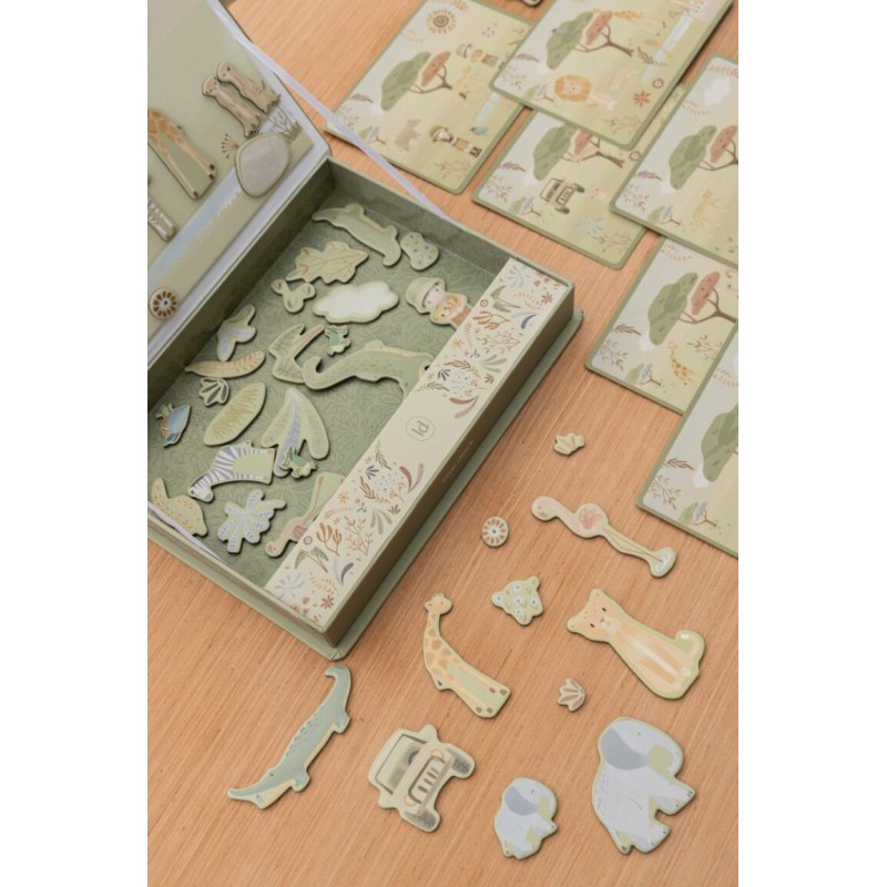 Magnetisch speelbord - Safari Friends - Little Dutch