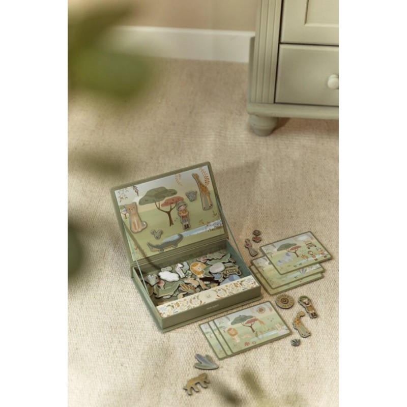 Magnetisch speelbord - Safari Friends - Little Dutch