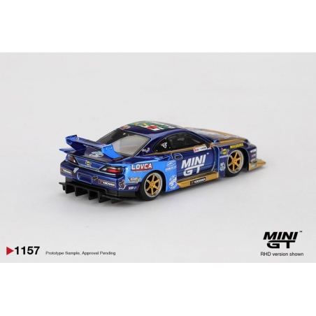 Kopie van Nissan Silvia S15 LB-Super Silh. nr555 Mini GT F. drift '25 1:64, Mini GT (1157) (Blister verpakking)