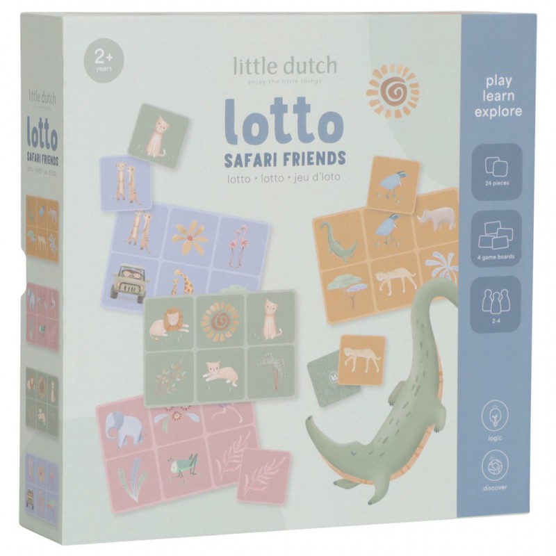Lotto spel - Safari Friends - Little Dutch