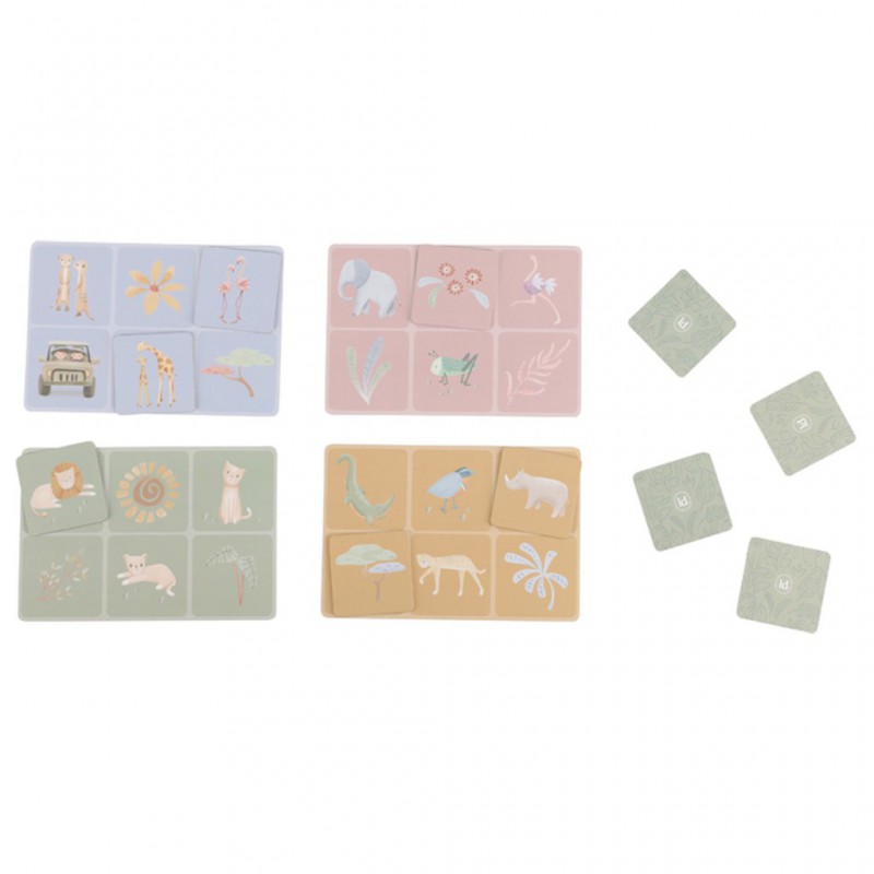 Lotto spel - Safari Friends - Little Dutch