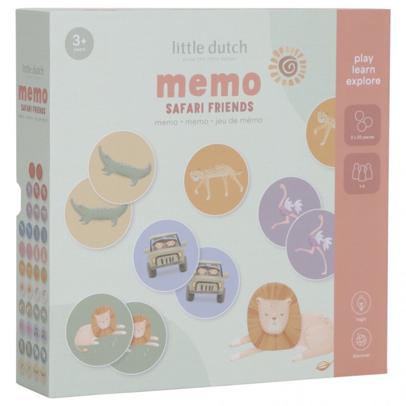 Memo spel - Safari Friends - Little Dutch