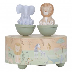 Houten muziekdoosje - Safari Friends - Little Dutch