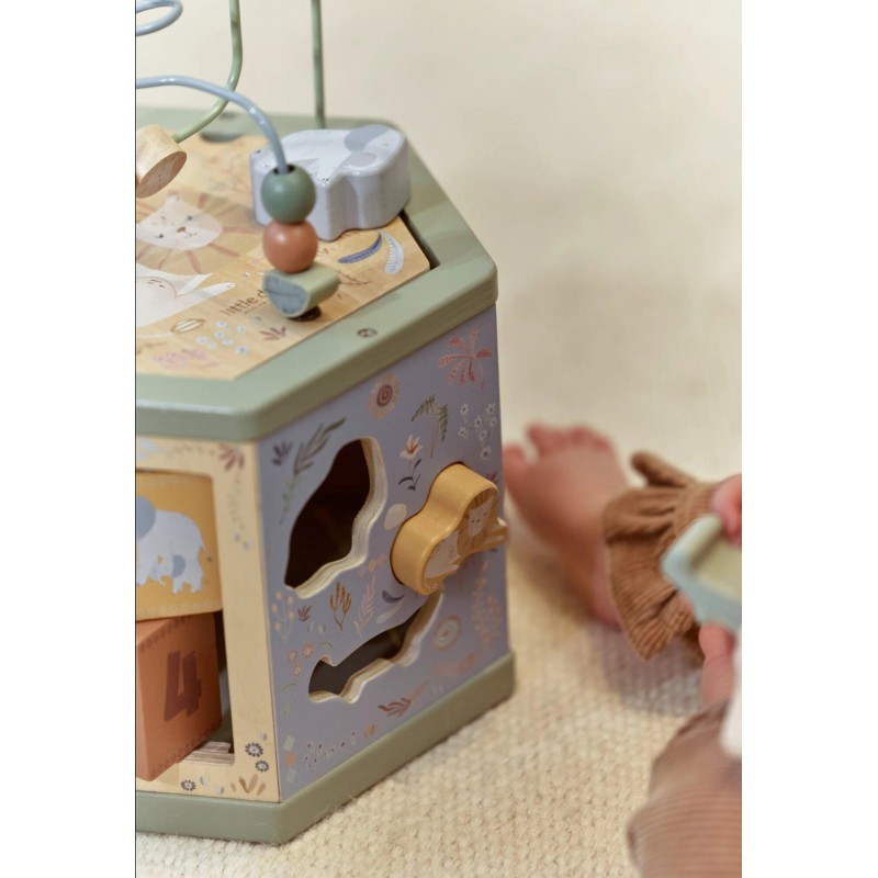Houten activiteiten zeshoek - Safari Friends - Little Dutch