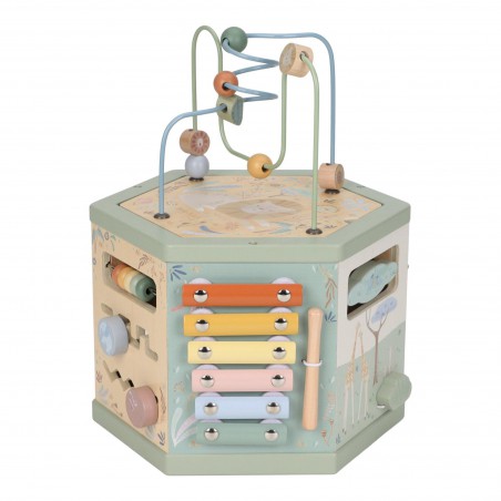 Houten activiteiten zeshoek - Safari Friends - Little Dutch