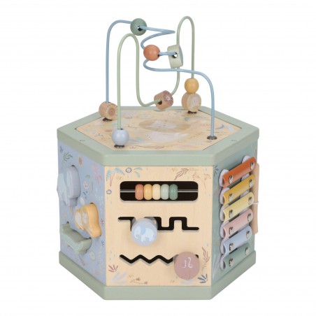 Houten activiteiten zeshoek - Safari Friends - Little Dutch