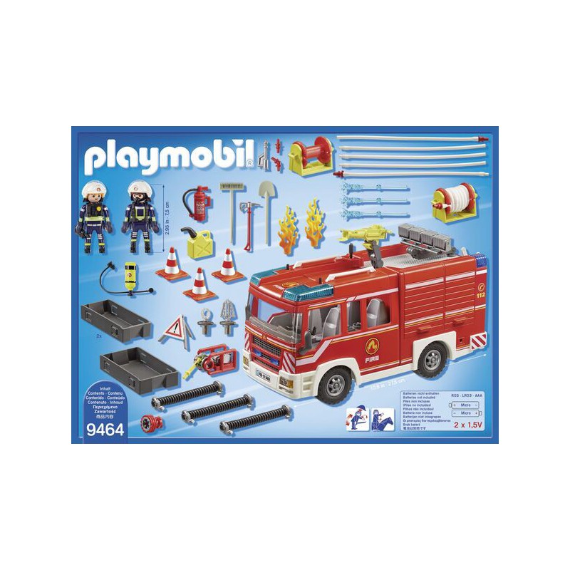 Playmobil Action Heroes- 9464 Brandweer pompwagen