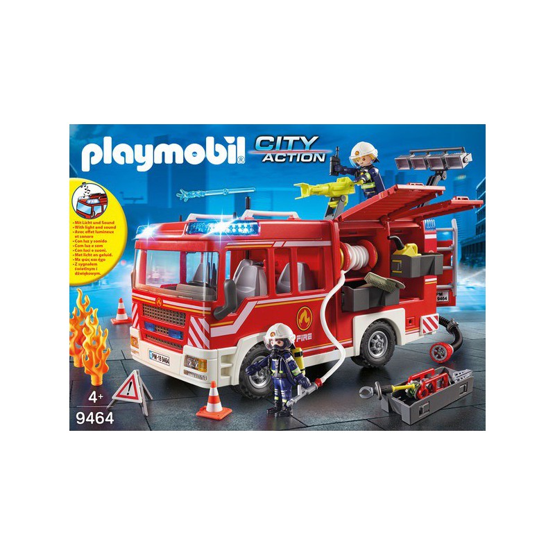Playmobil Action Heroes- 9464 Brandweer pompwagen