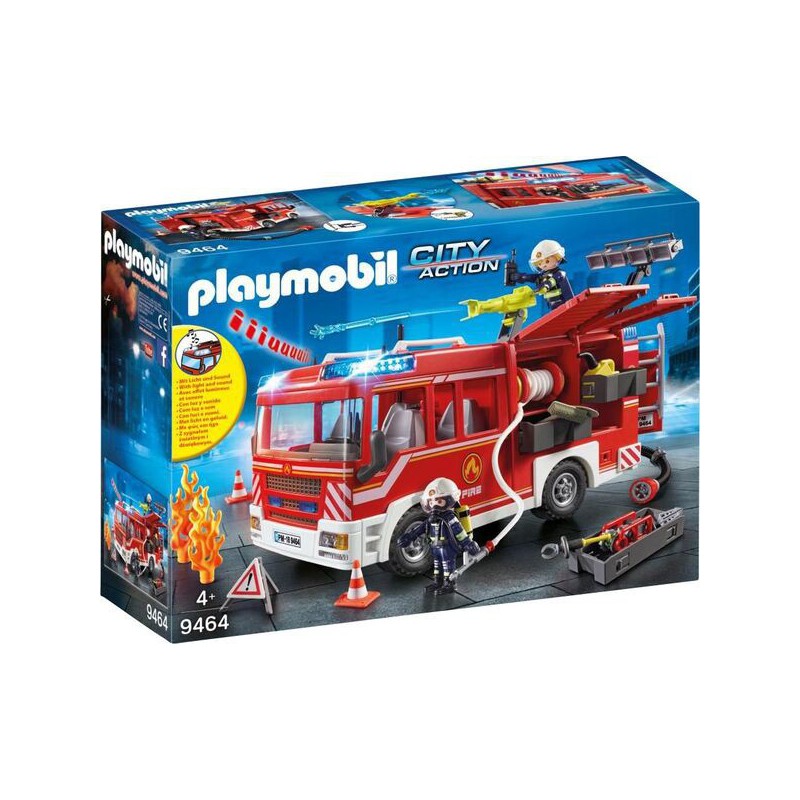 Playmobil Action Heroes- 9464 Brandweer pompwagen