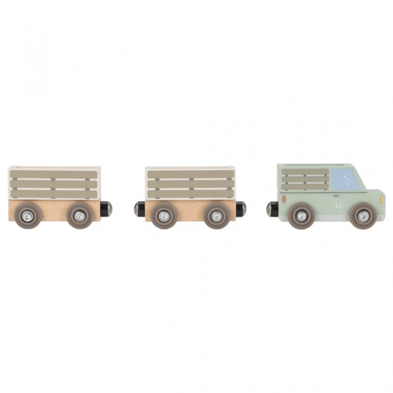 Houten treinset - Safari Friends - Little Dutch