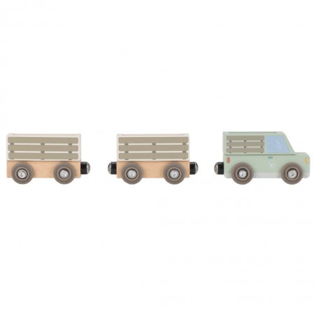 Houten treinset - Safari Friends - Little Dutch