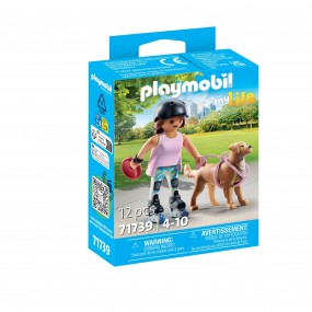 Playmobil My Life - Schaatser met Retriever, 71739